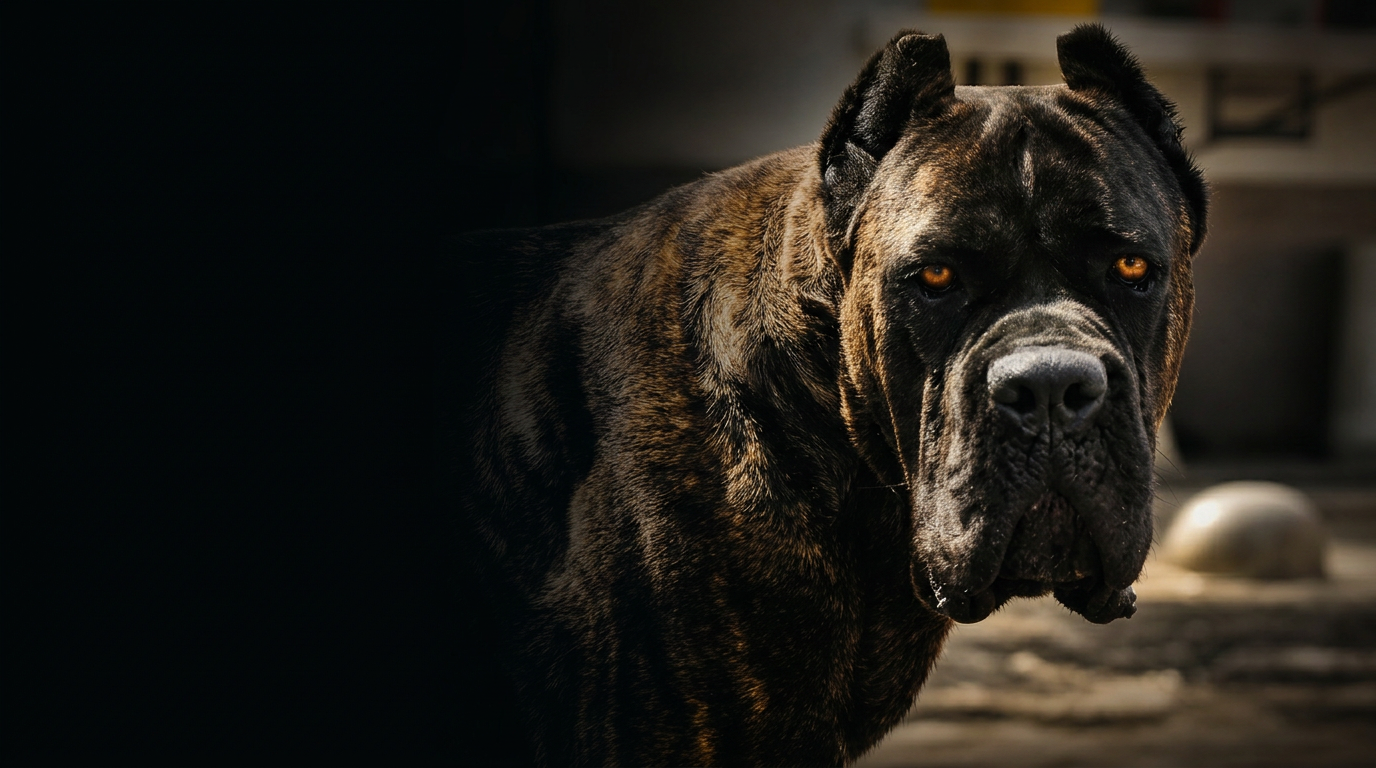 Cane Corso agresivo — semental de élite Punto Zero